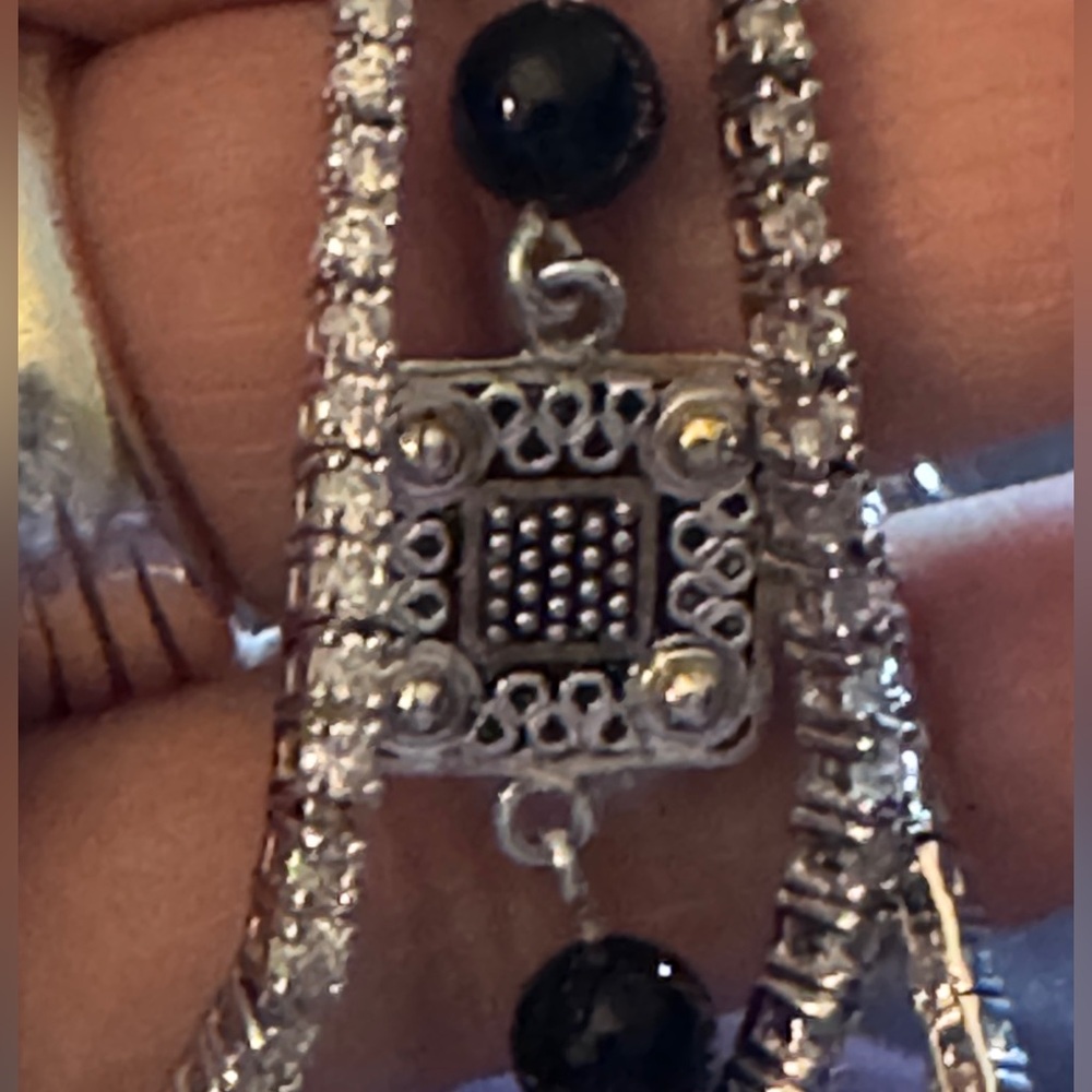 Three Sterling Silver Bracelets Bundle - image 5